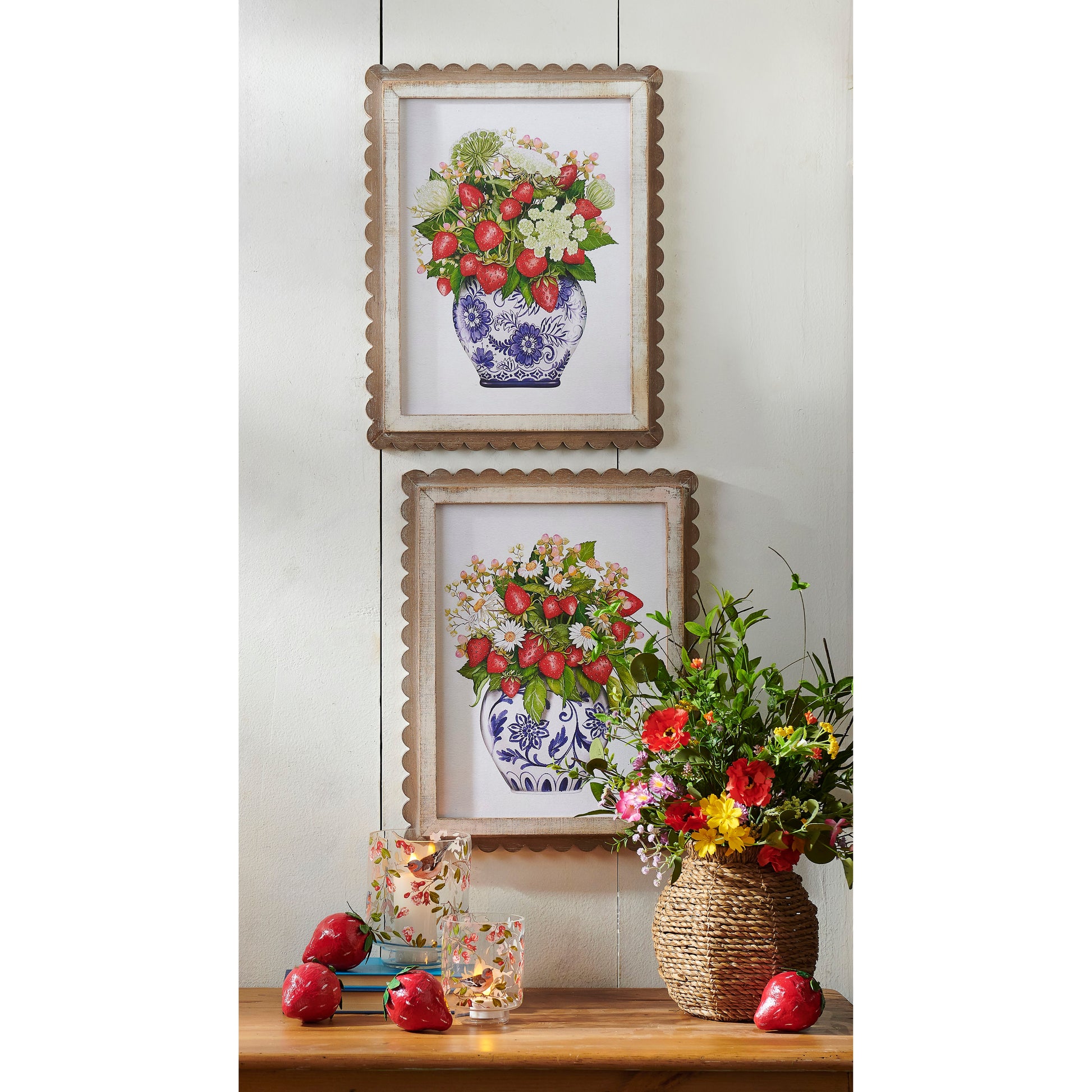 wild berry art in a decorative setting