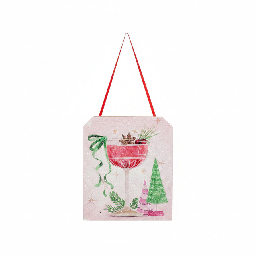 RAZ Imports - Holiday Happy Hour Tag Ornament