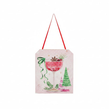 RAZ Imports - Holiday Happy Hour Tag Ornament