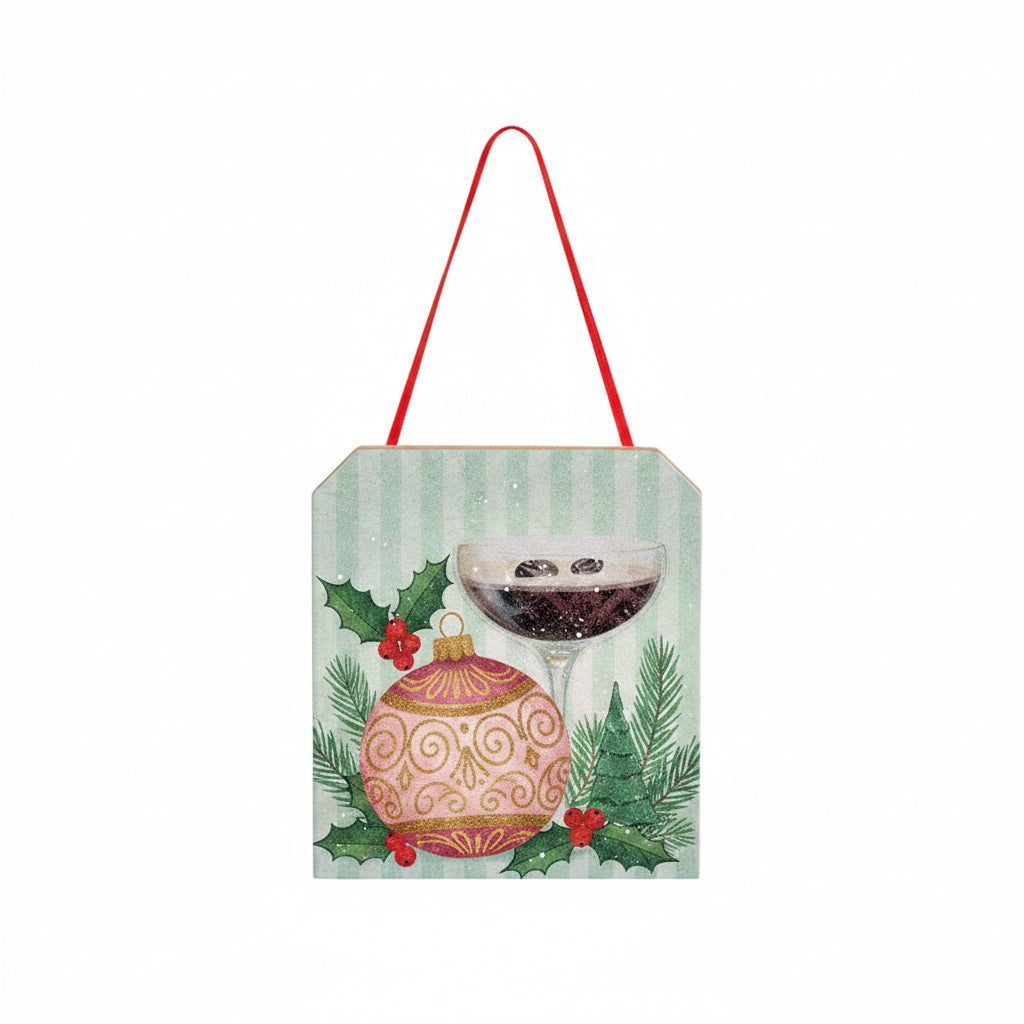 RAZ Imports - Holiday Happy Hour Tag Ornament