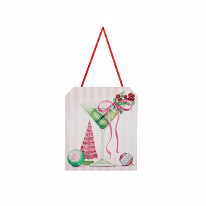 RAZ Imports - Holiday Happy Hour Tag Ornament