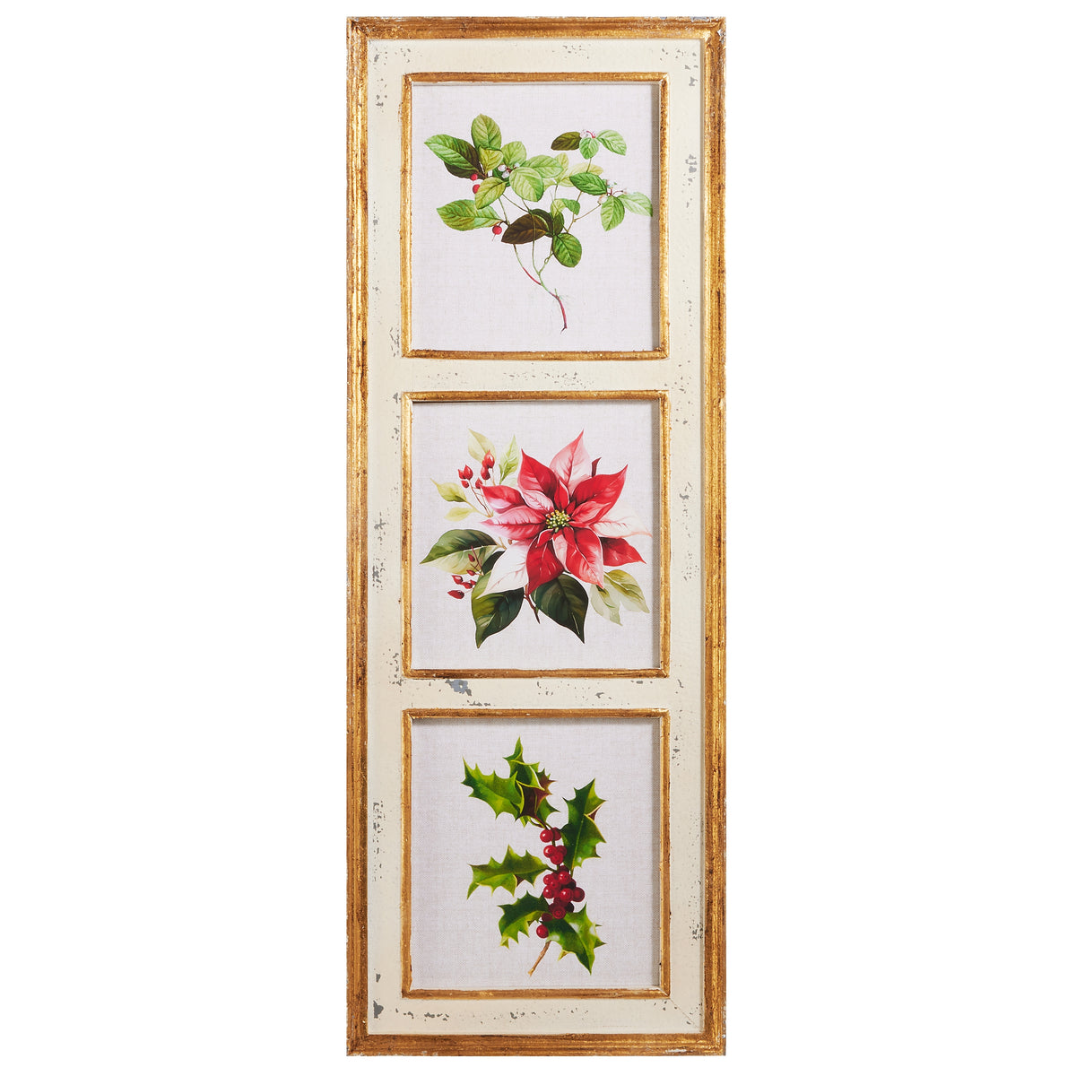 Pressed Floral Wall Art on a white background
