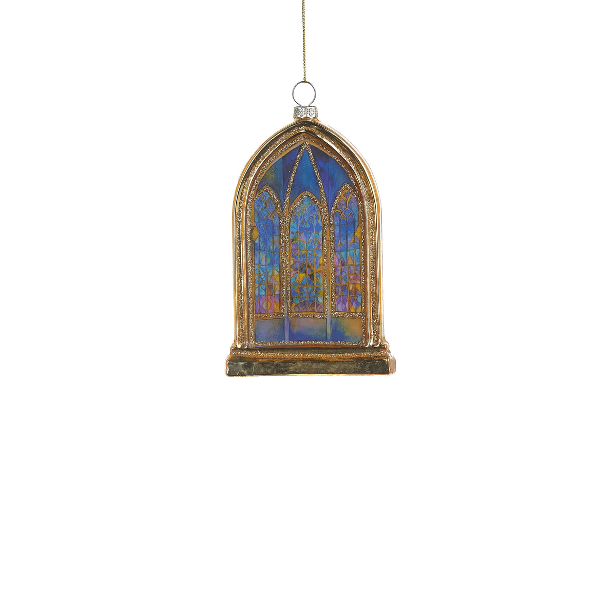 RAZ Imports - Arched Stained Glass Window Ornament