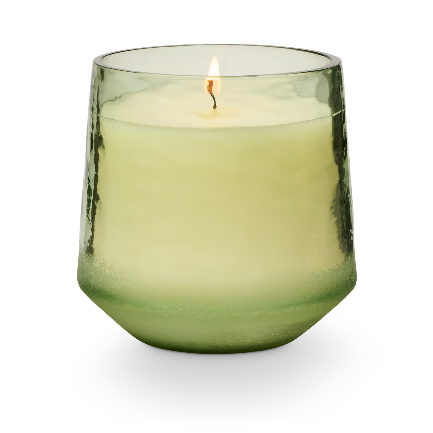 Hinoki Sage Baltic Glass Candle on a white background