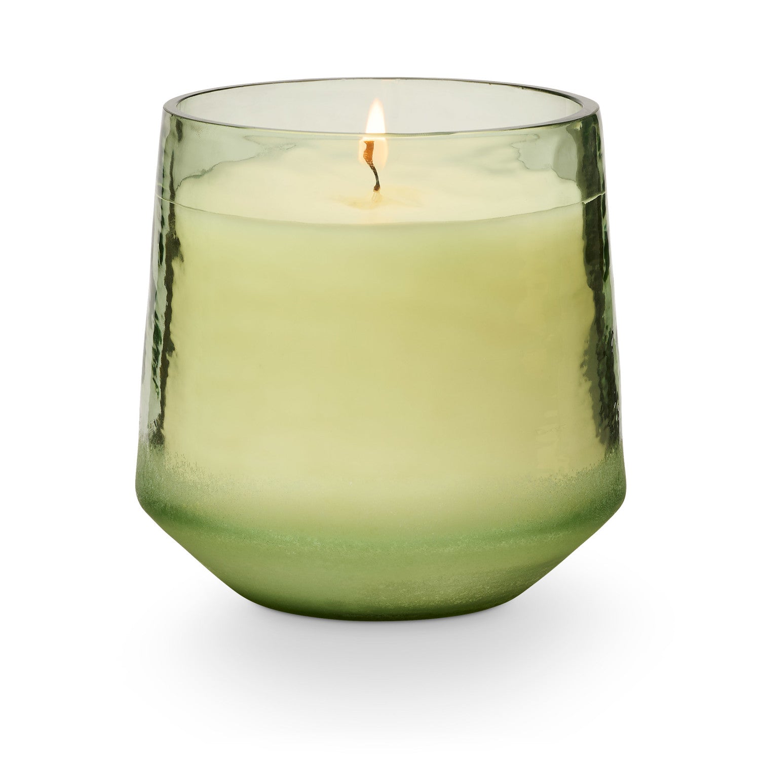 Hinoki Sage Baltic Glass Candle on a white background