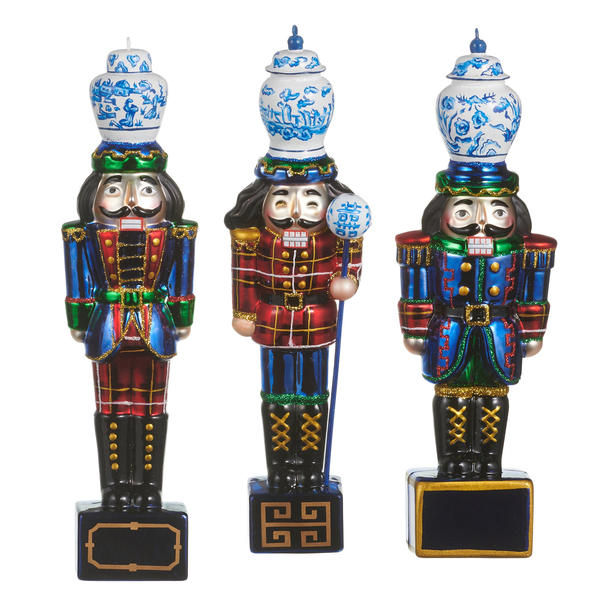 3 Noble Nutcracker Ornament shown on a white background
