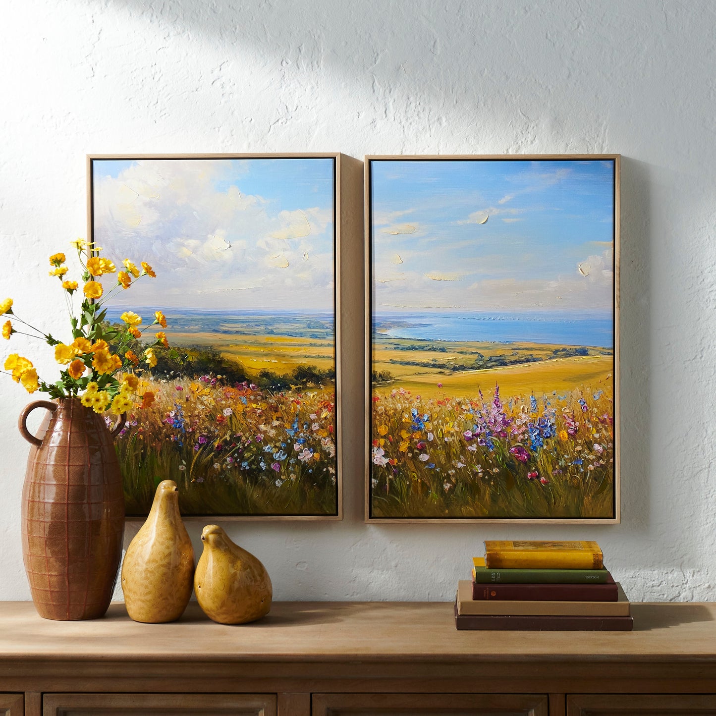 lakeside wilds wall art in a decorated setting