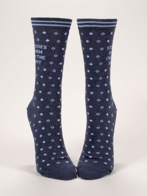 Fuck This Shit W-Crew Socks – Blue Q