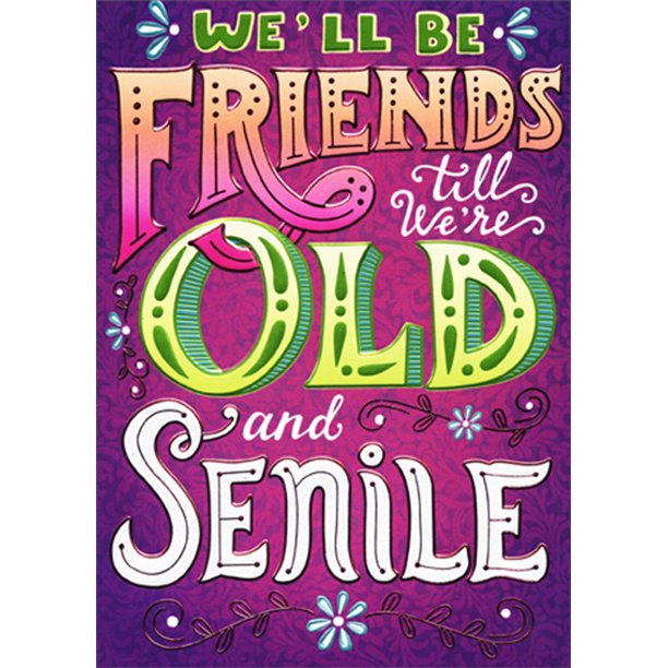 front of card is brightly colored with large bold front text