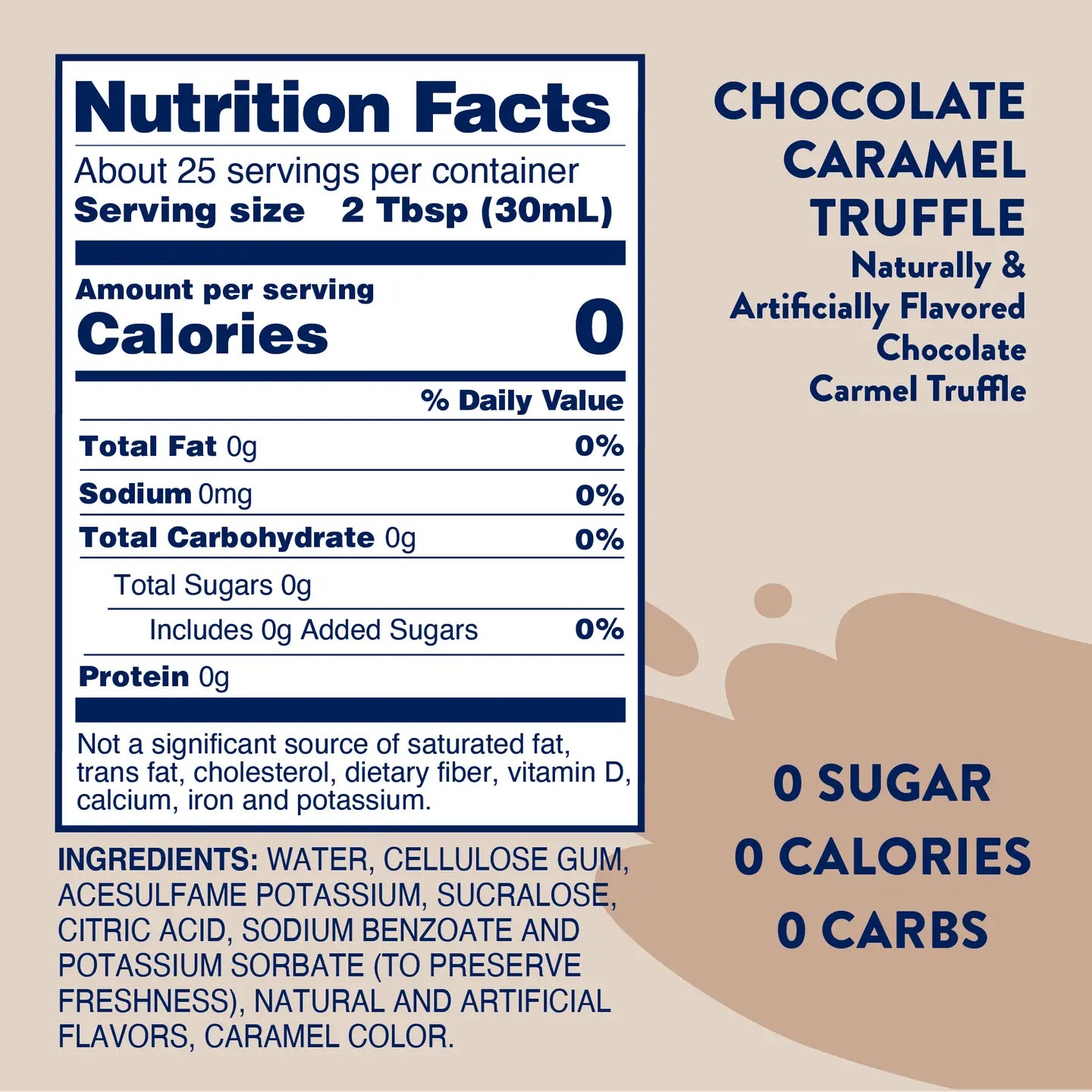 Nutrition facts on product label. Call 501-327-2182 for more information.