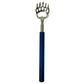 blue bear claw back scratcher on a white background