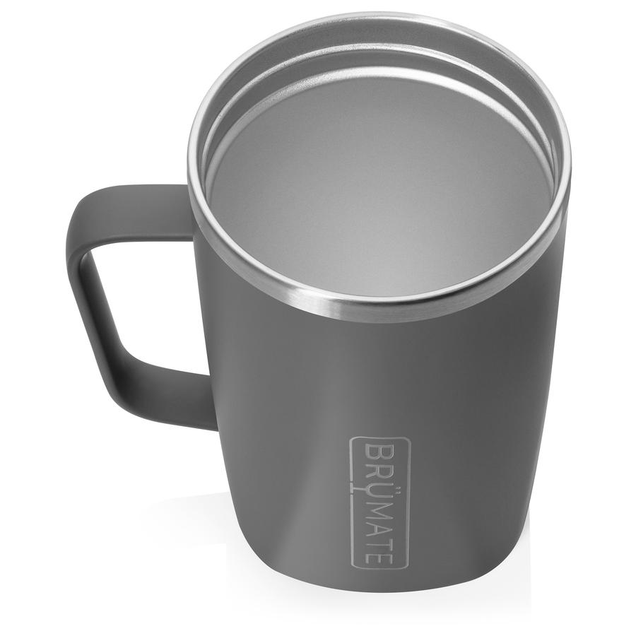 matte gray toddy without a lid on a white background