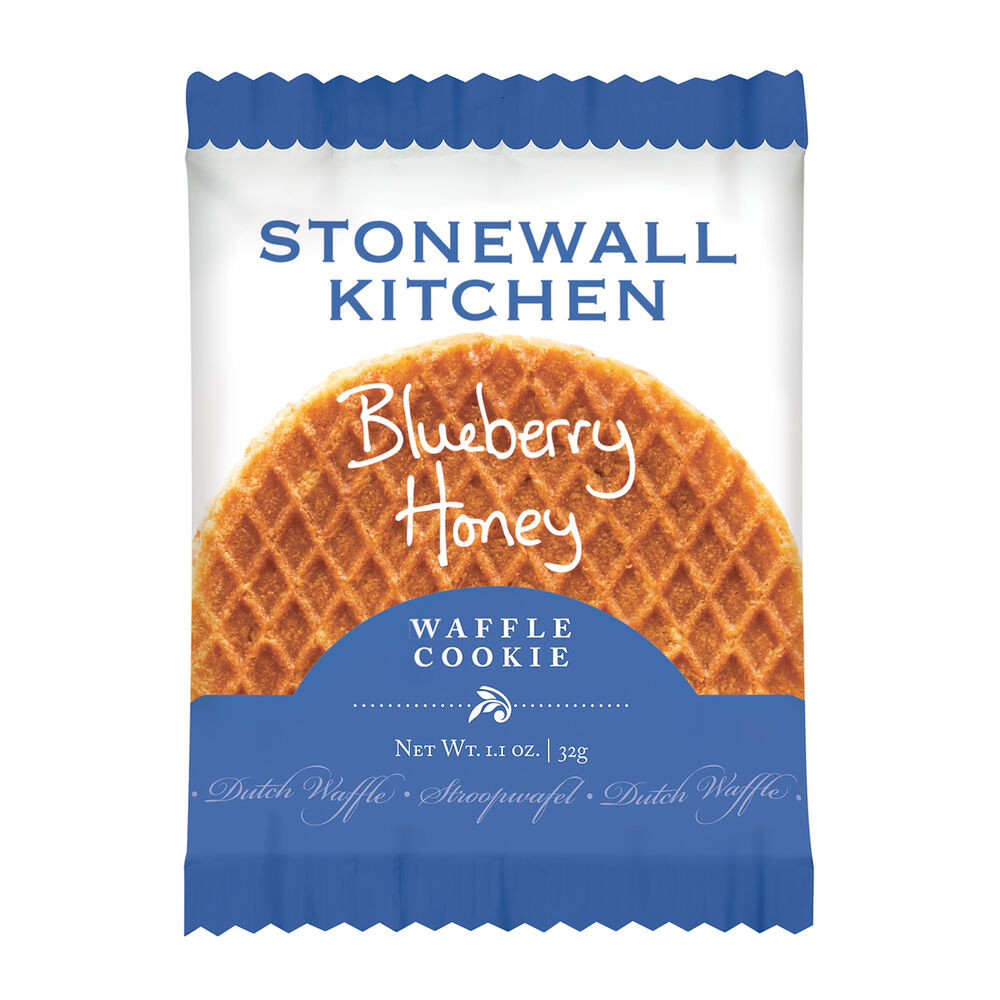 package of the blueberry honey waffle cookie