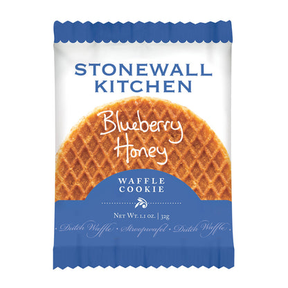 package of the blueberry honey waffle cookie