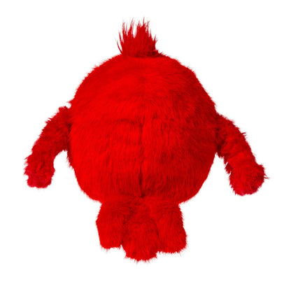 back view of Rolly Cardinal plush toy