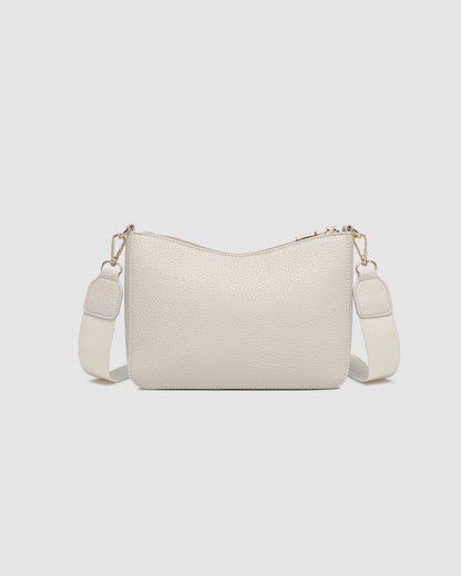 back view of almond Linda Crossbody Bag