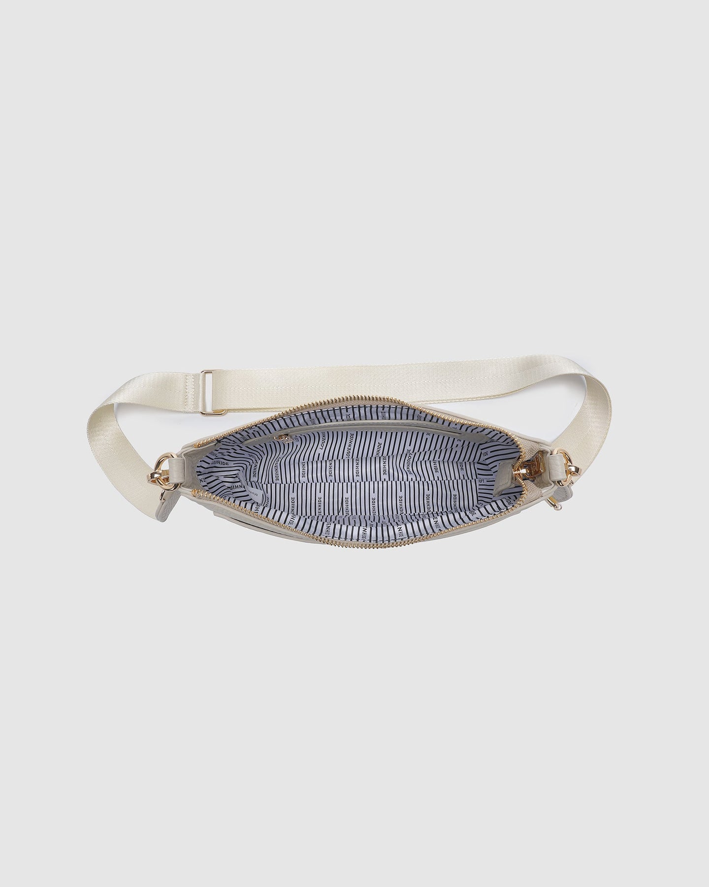 open view of almond Linda Crossbody Bag