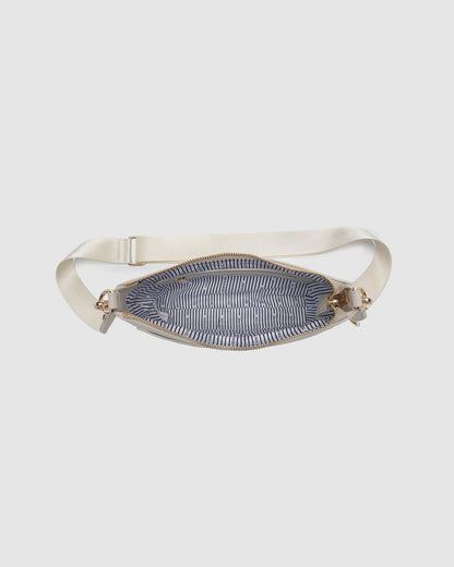 open view of almond Linda Crossbody Bag