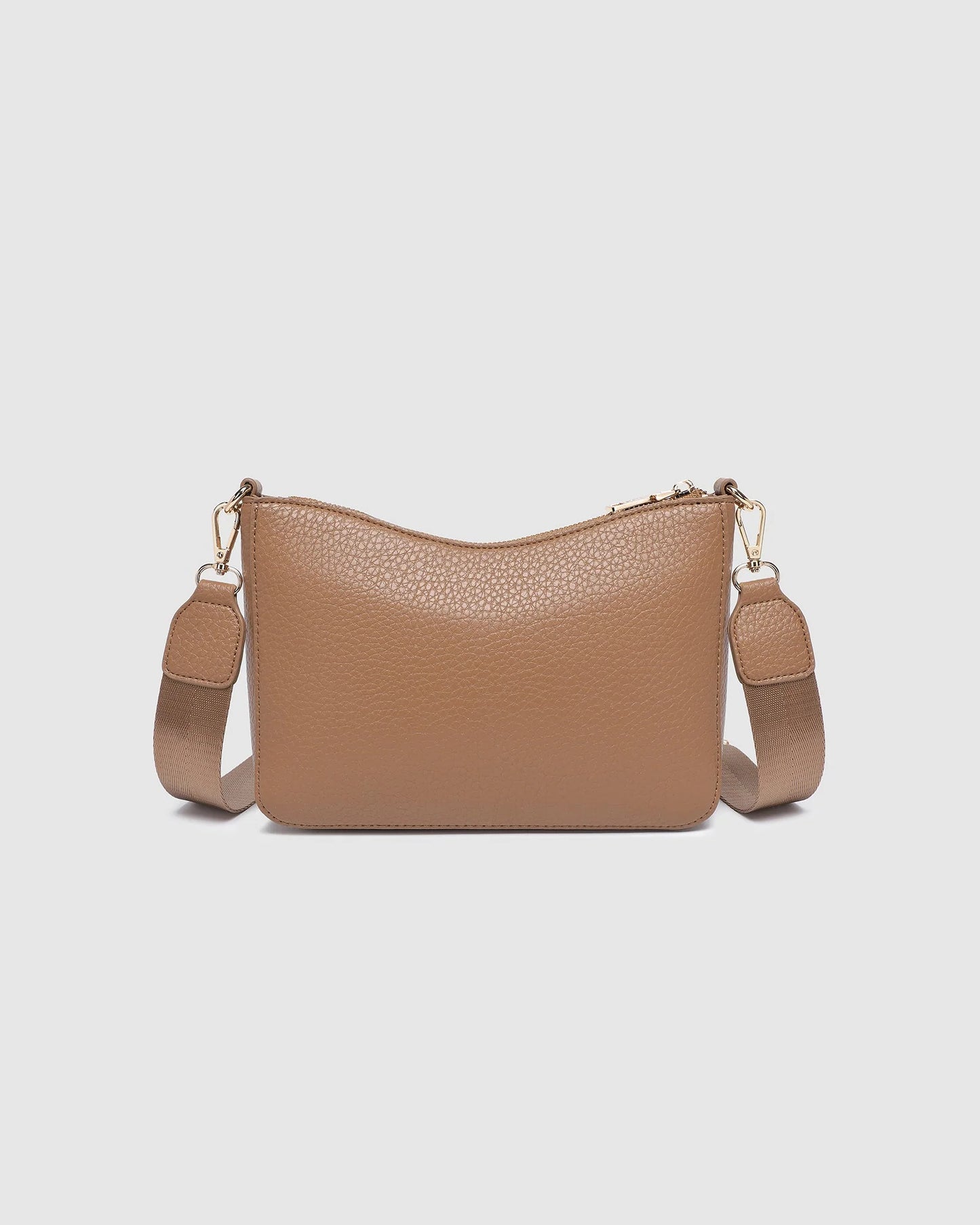 back view of caramel Linda Crossbody Bag