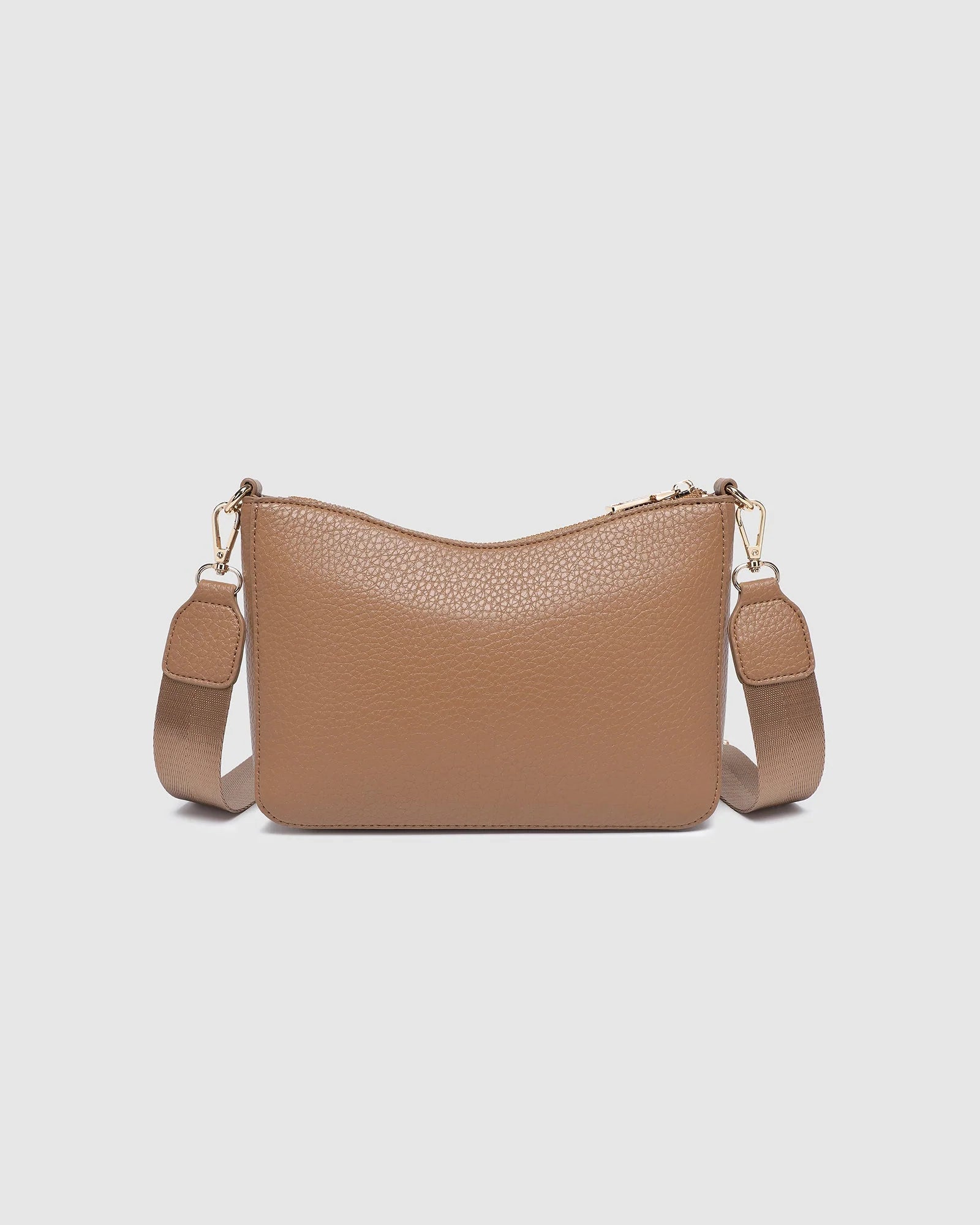 back view of caramel Linda Crossbody Bag