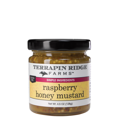 jar of Raspberry Honey Mustard.