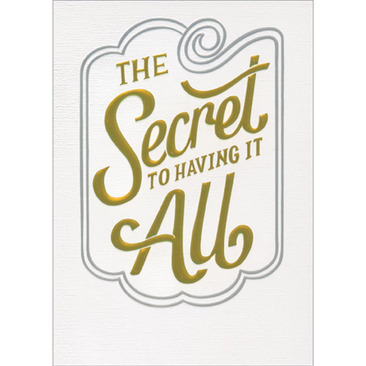 front is gold lettering on a white background
