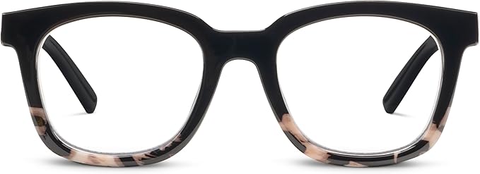 front view of To the Max black/black marble glasses