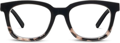 front view of To the Max black/black marble glasses