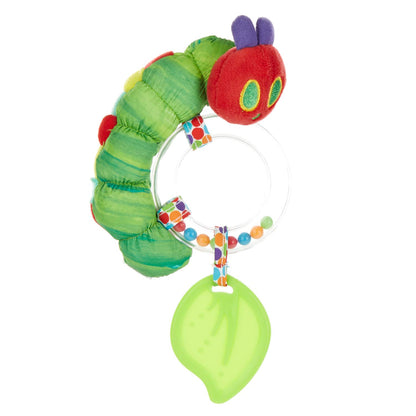 Eric Carle's The Very Hungry Caterpillar Ring Rattle on a white background.