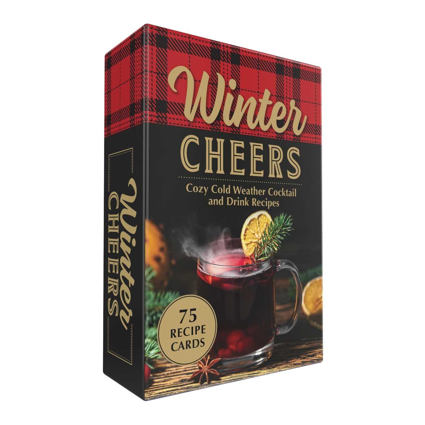 box of winter cheers recipe cards