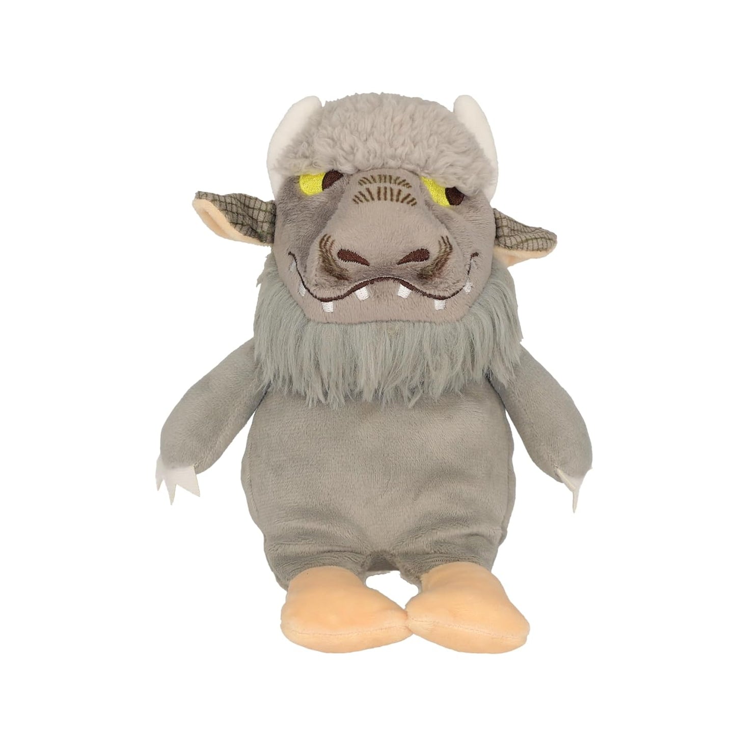 front view of Bernard Monster, Where the Wild Things Are Plush Toy on a white background