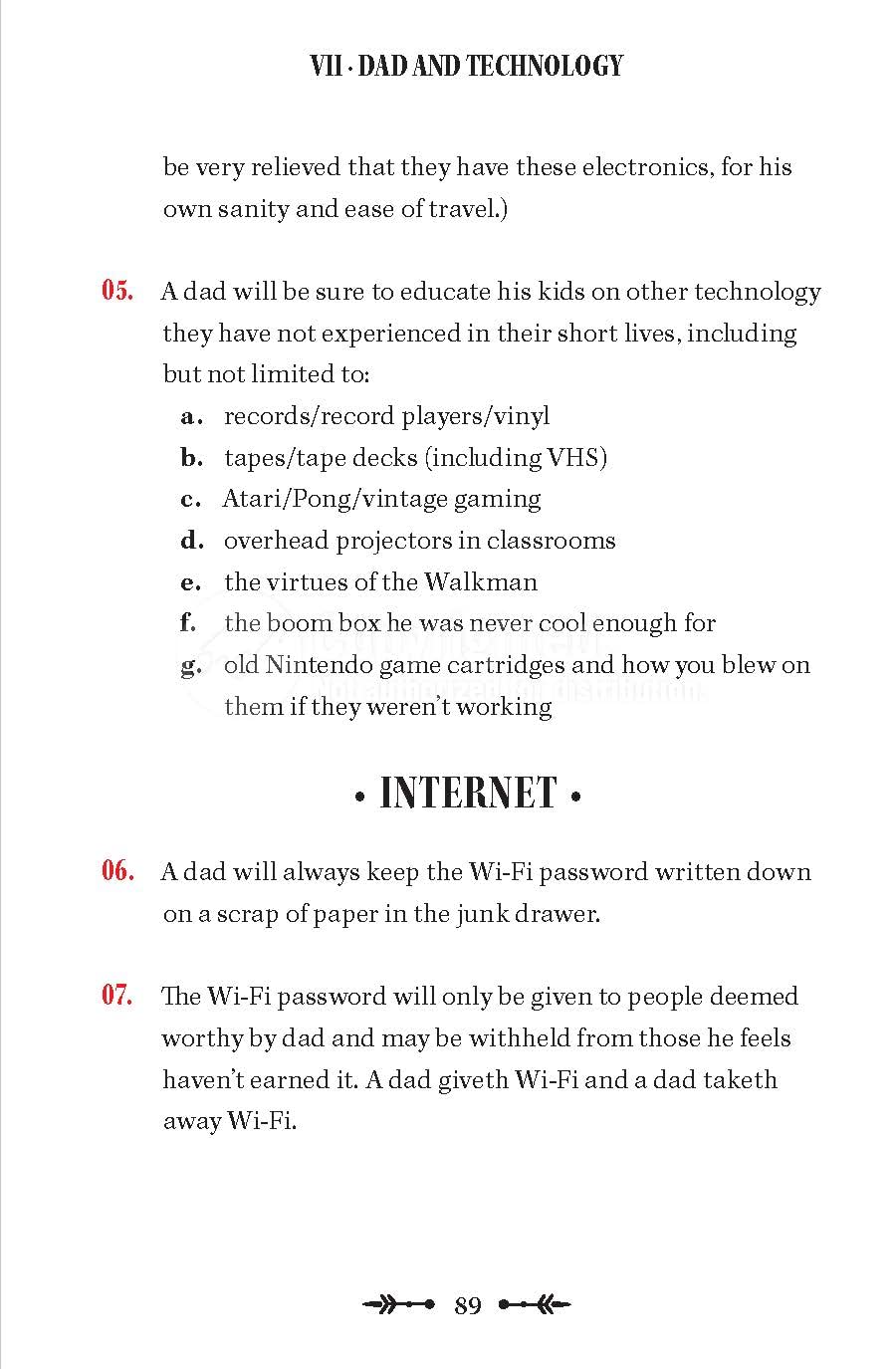 inside page of dad and technology.