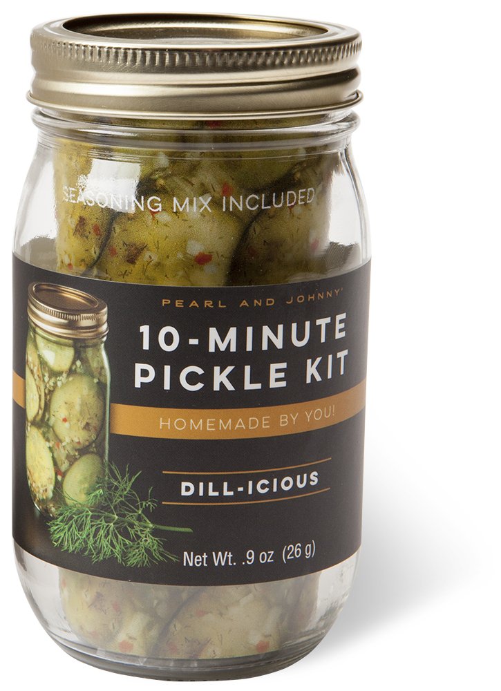 Jar of Pearl & Johnny's  Dill-icious Pickle Kit