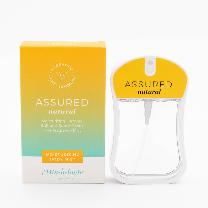 Moisturizing Body Mist, Assured and its box