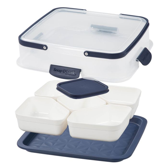 parts of the Party Carrier arranged on a white background