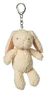 cream bunny bag charm