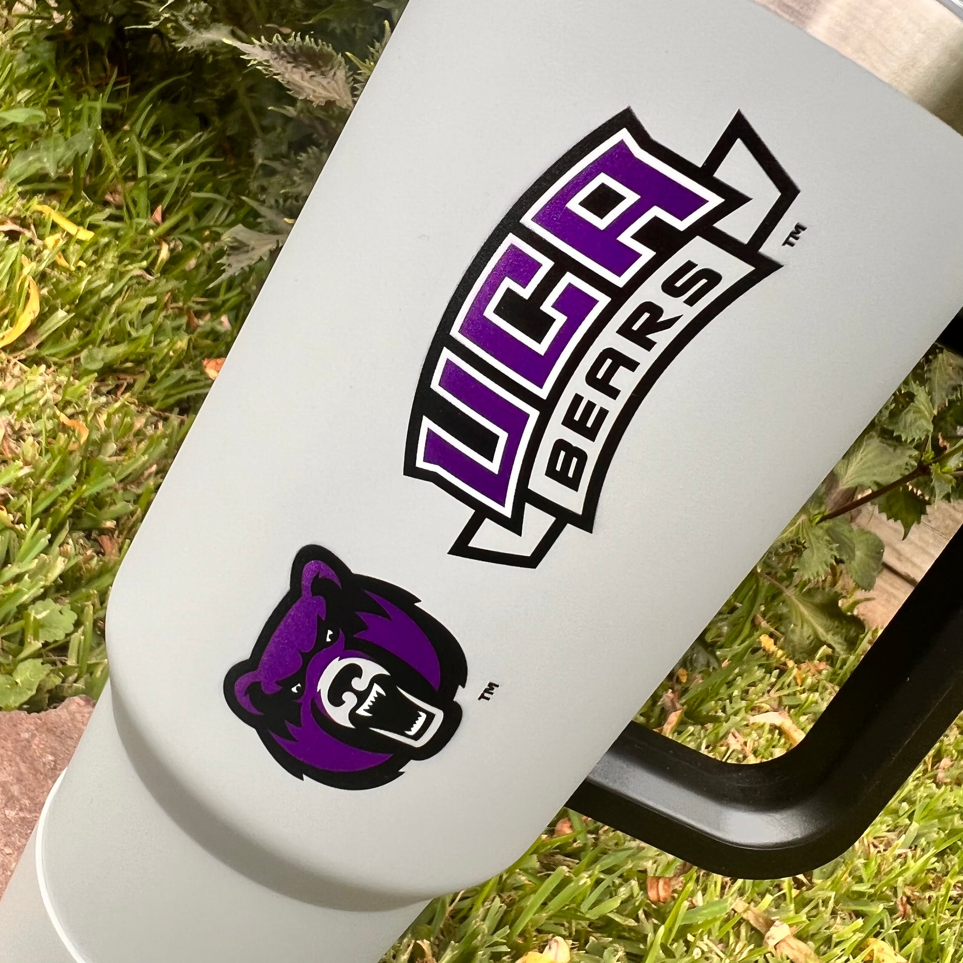 close-up of uca tumbler.