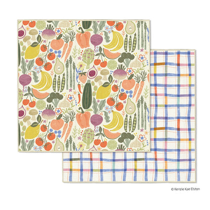 set of the farm stand dish cloth set