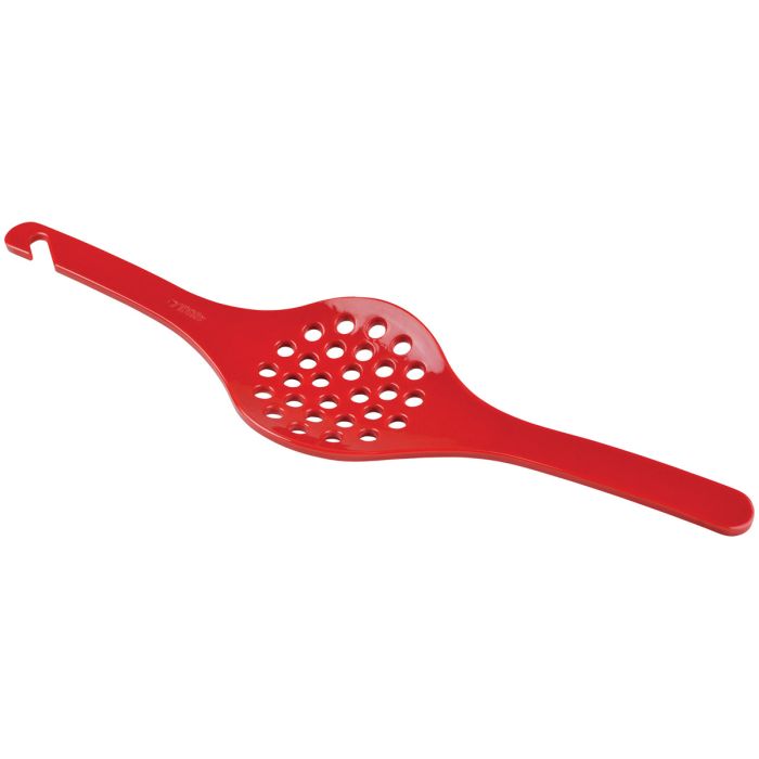 red boil-over stopper on a white background