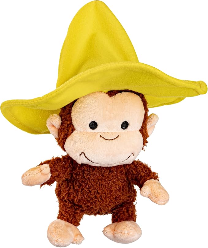 the Curious George With Yellow Hat Cuteeze Plush Toy on a white background