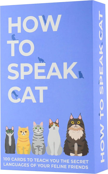 box of how to speak cat cards.