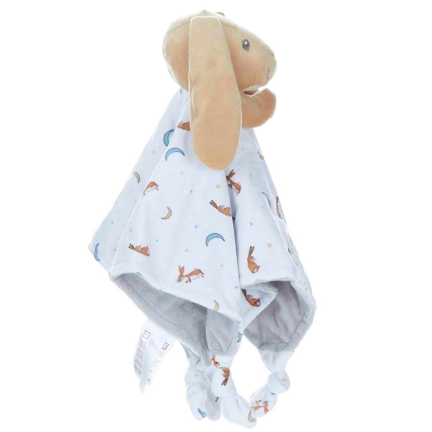 side view of the Guess How Much I Love You Bunny Lovey on a white background