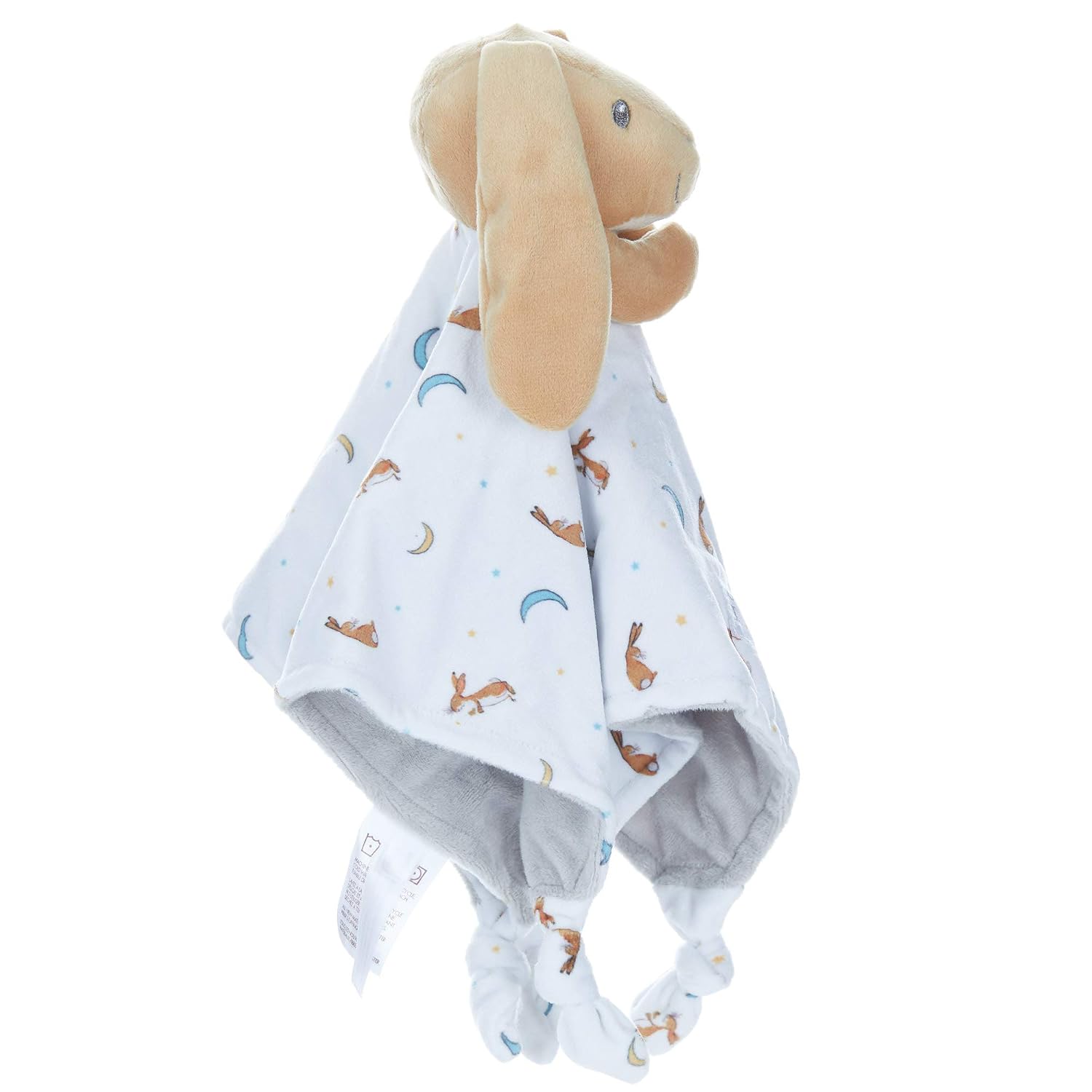 side view of the Guess How Much I Love You Bunny Lovey on a white background