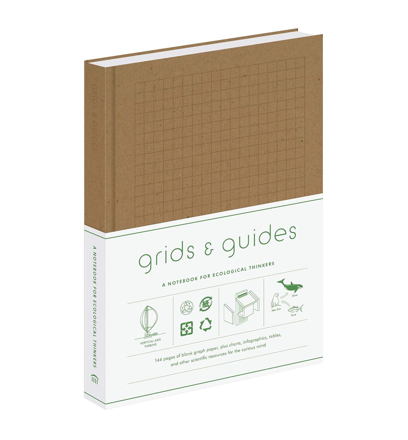natural brown front cover of grids and guides.