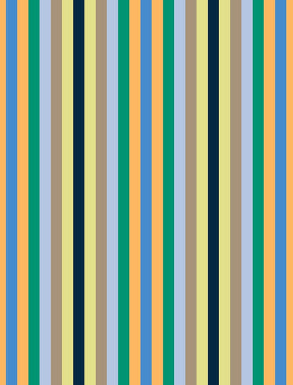 wrapping paper with Pattern of vertical stripes in various colors on a multicolor background