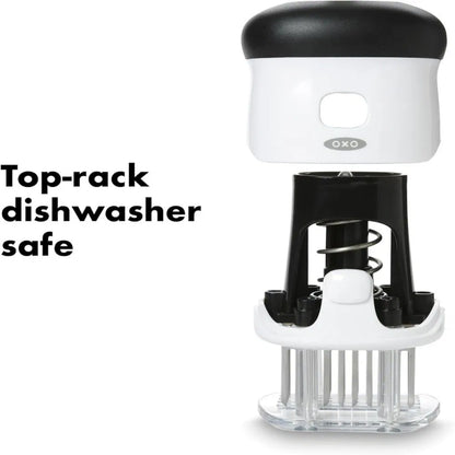 Bladed Meat Tenderizer opened showing internal parts