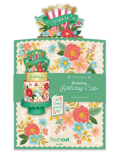 flat mailable version of the Blooming Birthday Cake Pop-Up Bouquet
