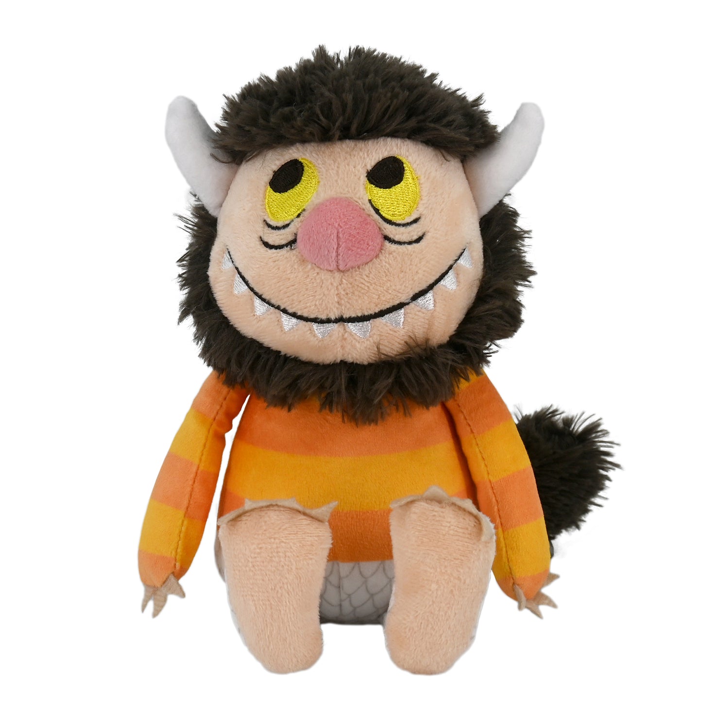 front view of Moishe Monster, Where the Wild Things Are Plush Toy on a white background