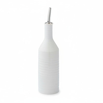large white oil bottle shown on a white background