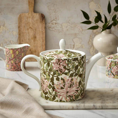 honeysuckle teapot on a decorated setting